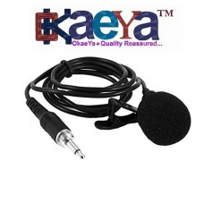 OkaeYa-Noise Cancelling 3.5mm Clip On Mini Microphone for Android/iOS Devices (Color may vary)